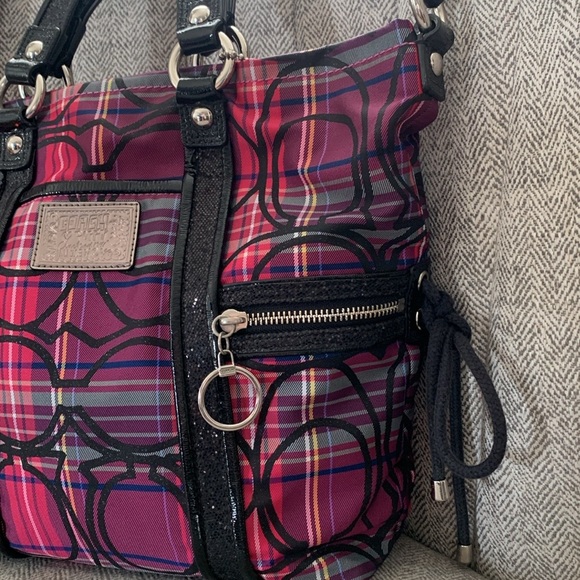 Coach Poppy Tartan Plaid Purse - Picture 4 of 14